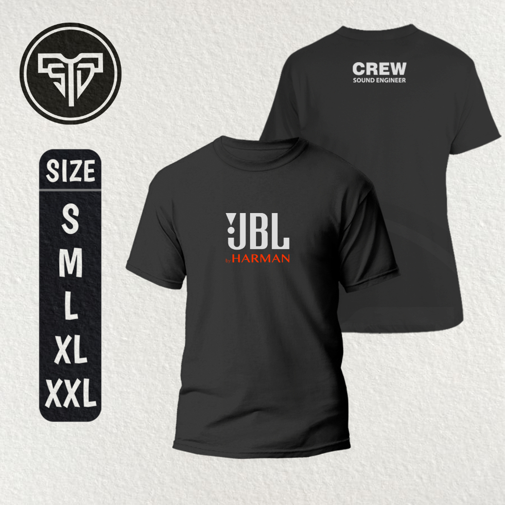 Baju JBL Sound Engineer Edition (Logo Besar) | Baju Sound | Baju Crew Sound