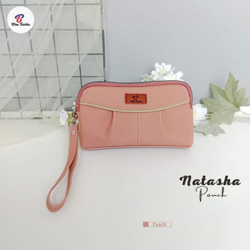 POUCH NATASHA By Biru Tsabita, dompet hp dan uang