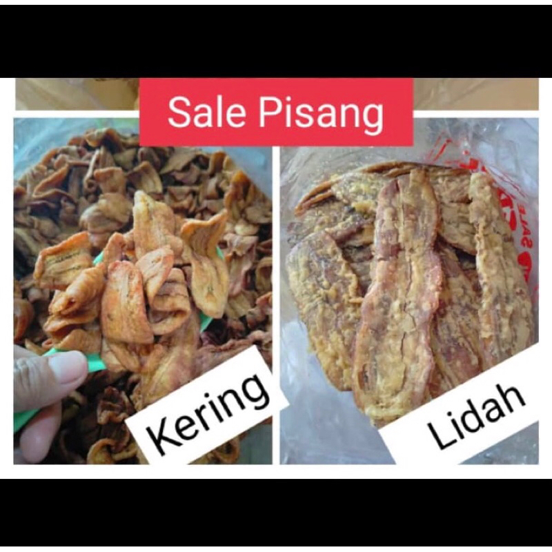 

Sale pisang kering dan lidah 250gr