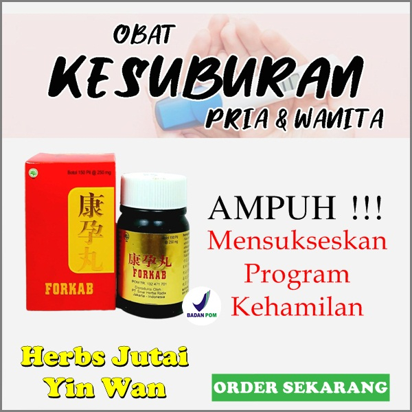 Promo obat herbal cina herbs jutai yin wan kesuburan pria dan wanita untuk promil