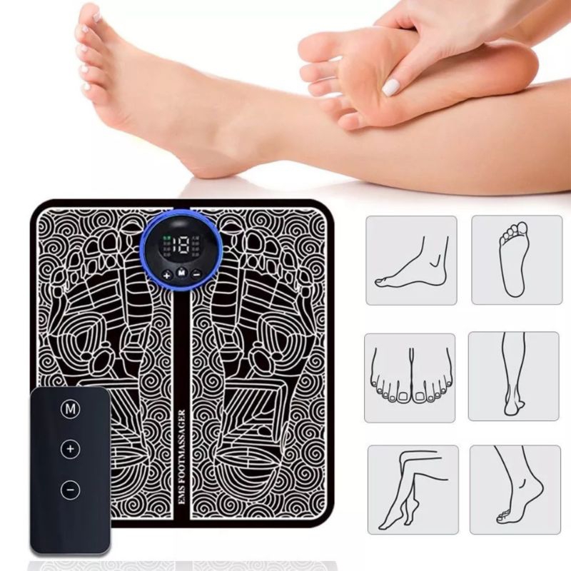 Alat Pijat Terapi Telapak Kaki Akupuntur Elektrik Isi Ulang Recharge EMS Foot Massager