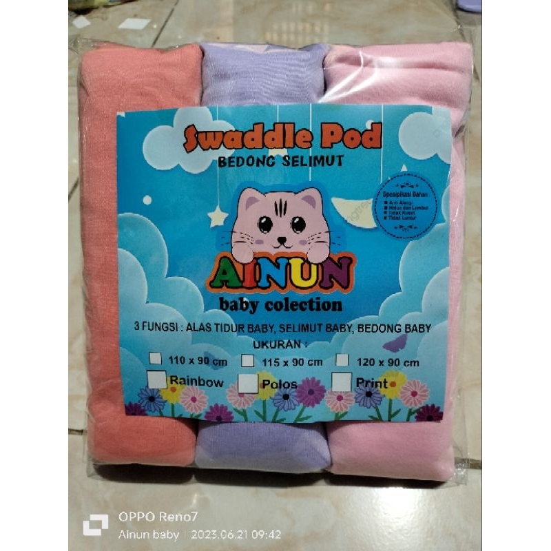 Bedong Bayi Polos Warna Bedong Bayi Jumbo Bedong Ainun