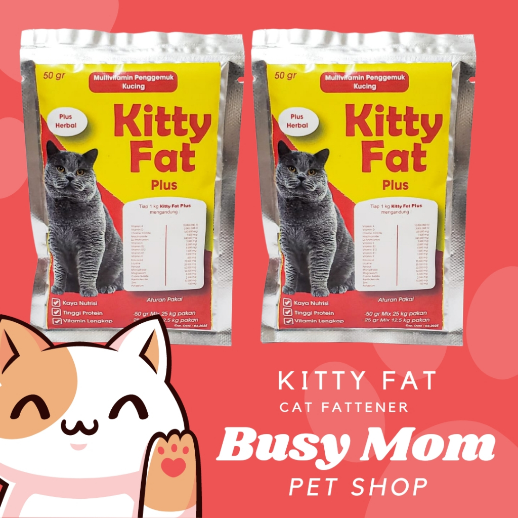 Body fat Cat - MAX BODY - KItty Fat - Giant Body Fat 50g Vitamin Penggemuk Kucing Sachet Bubuk Nutrisi Powder Bodyfat