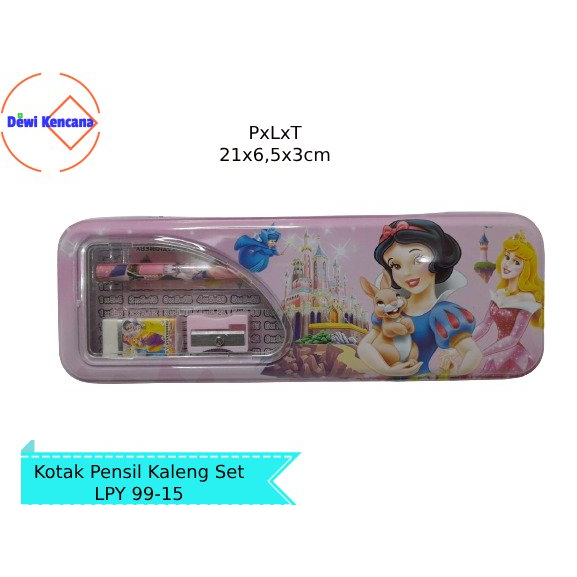 

Kotak Pensil Kaleng LPY 99-15 Bonus pensil, penghapus, penggaris, dan rautan