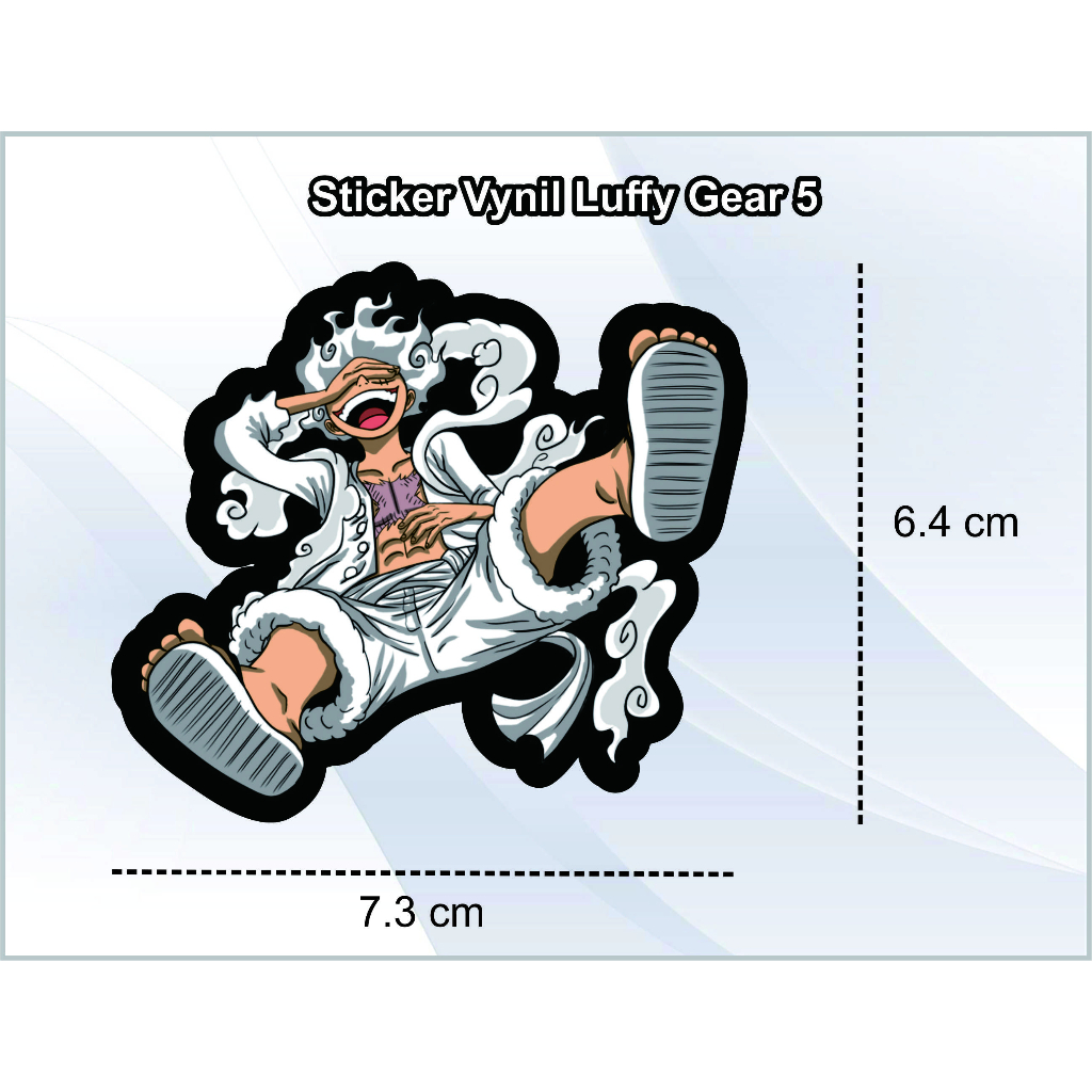 

Sticker Anime / Luffy Gear 5 / One Piece / Stiker Aksesoris Case Hp Laptop Tumblr / Ukuran 7cm