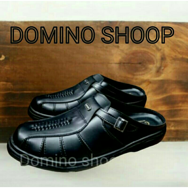 sepatu sandal pria sepatu slip on pria sandal pria bahan kulit sentetis