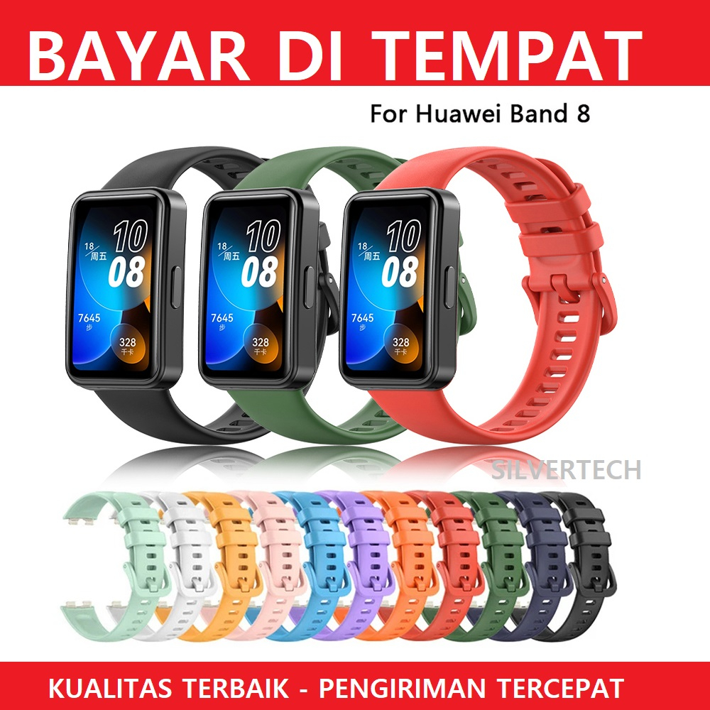 Silvertech Strap dan Accessories Kompatible Untuk Huawei Band 8 Tali jam pengganti untuk huawei band 8