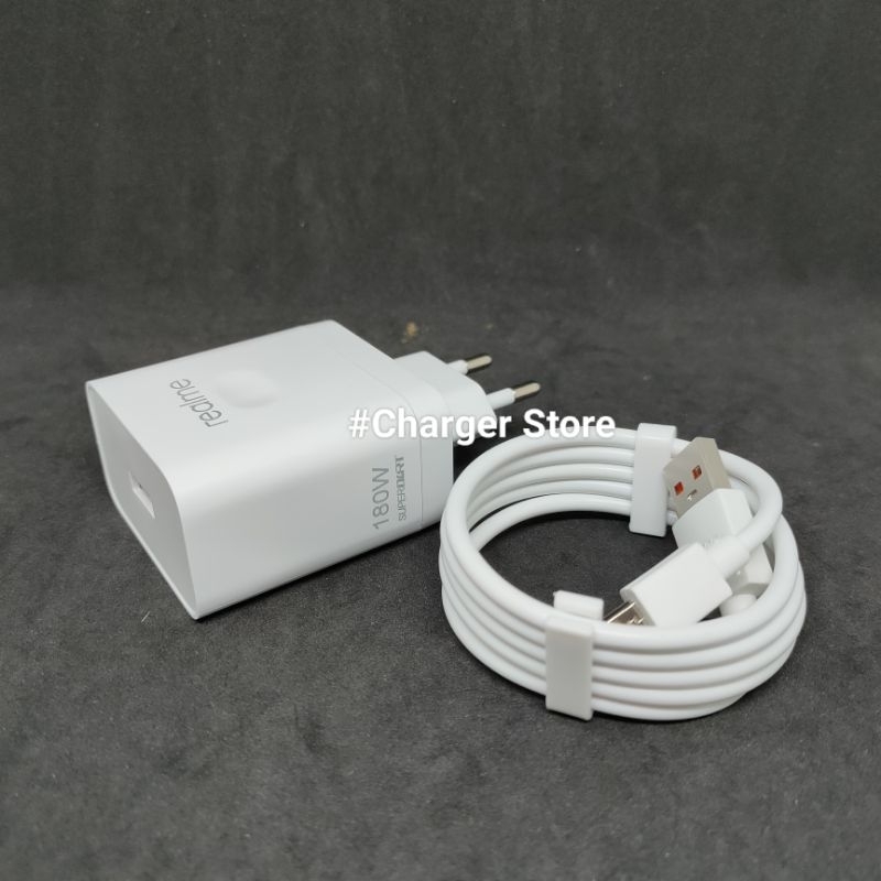 Charger Realme 180W 5V 6A SUPER DART ORIGINAL Fast Charging VOOC Micro USB - Type C