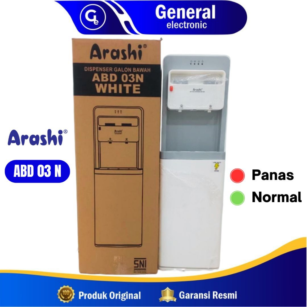 Dispenser Multifungsi Arashi AMD 02B - Galon Bawah - Fitur Dingin - Normal Dan Panas