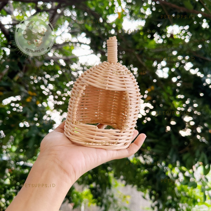 hamster cave | rumah hamster | made from rattan