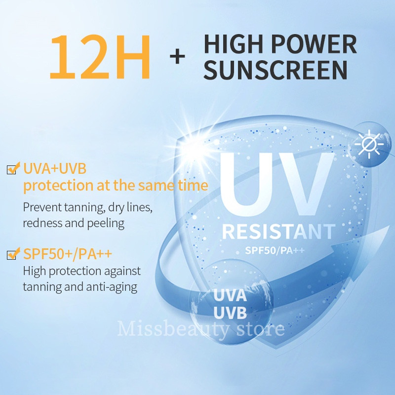 20PCS/BOX ISOLATE SUNSCREEN SPF 50+ Moisturizing Sunscreen Sunblock with UVA/UVB Protection Skin Care