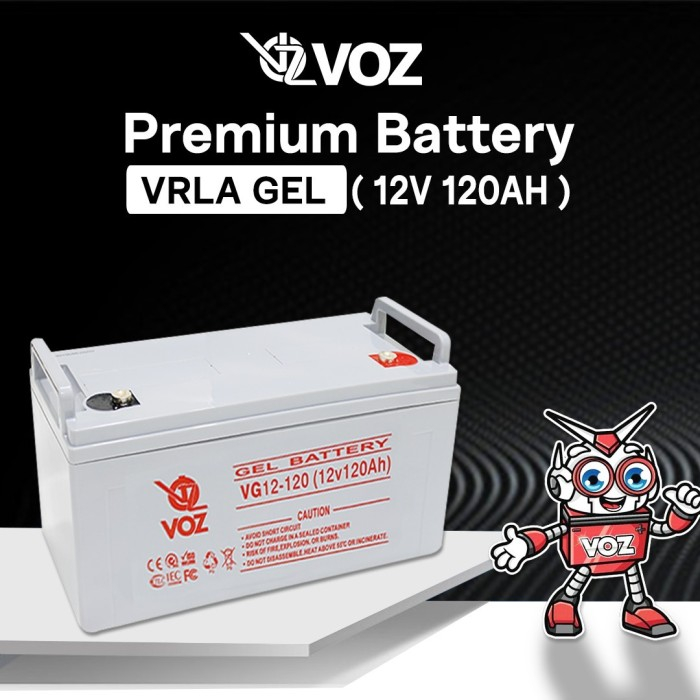 Voz Baterai Gel 12V 120 Ah| Baterai Solar Panel | Baterai Solar Cell