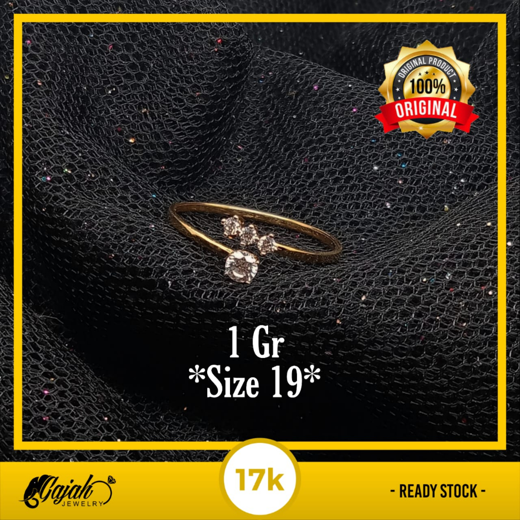 Cincin Emas 17K - 1 Gr Kadar 750 - 5323