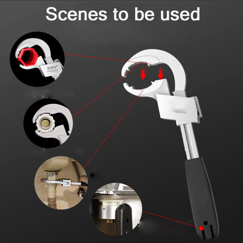 Kunci Pas Universal Multifunctional Double Headed - F2D - Black