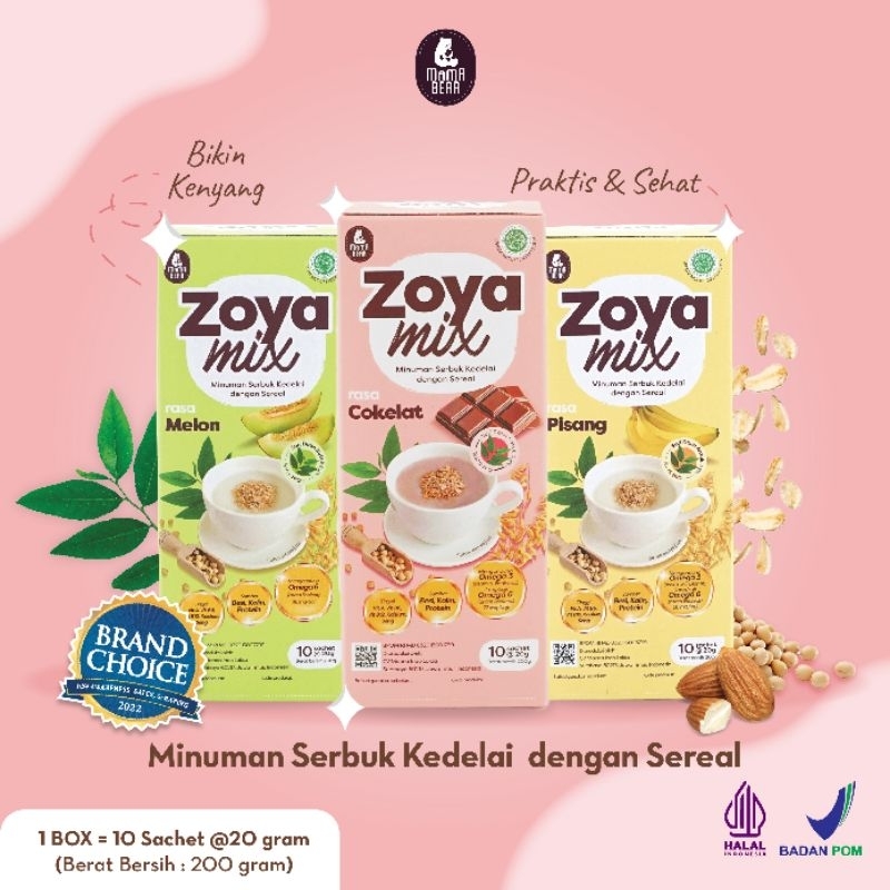 Mama Bear Zoya Mix Isi 10 Sachet Susu Pelancar Asi Booster Asi MamaBear