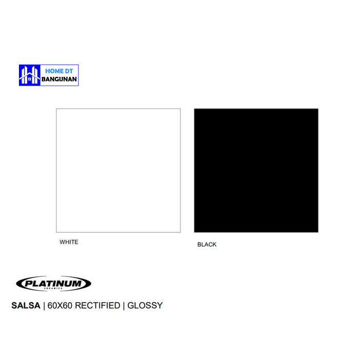 KERAMIK LANTAI DINDING PLATINUM 60X60 SALSA BLACK HITAM BLACK POLOS GLOSSY CUTTING