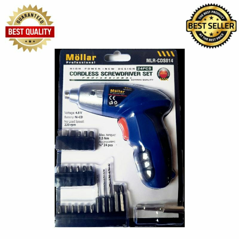 MOLLAR Cordless screwdriver 4.8V MLR-CDS014