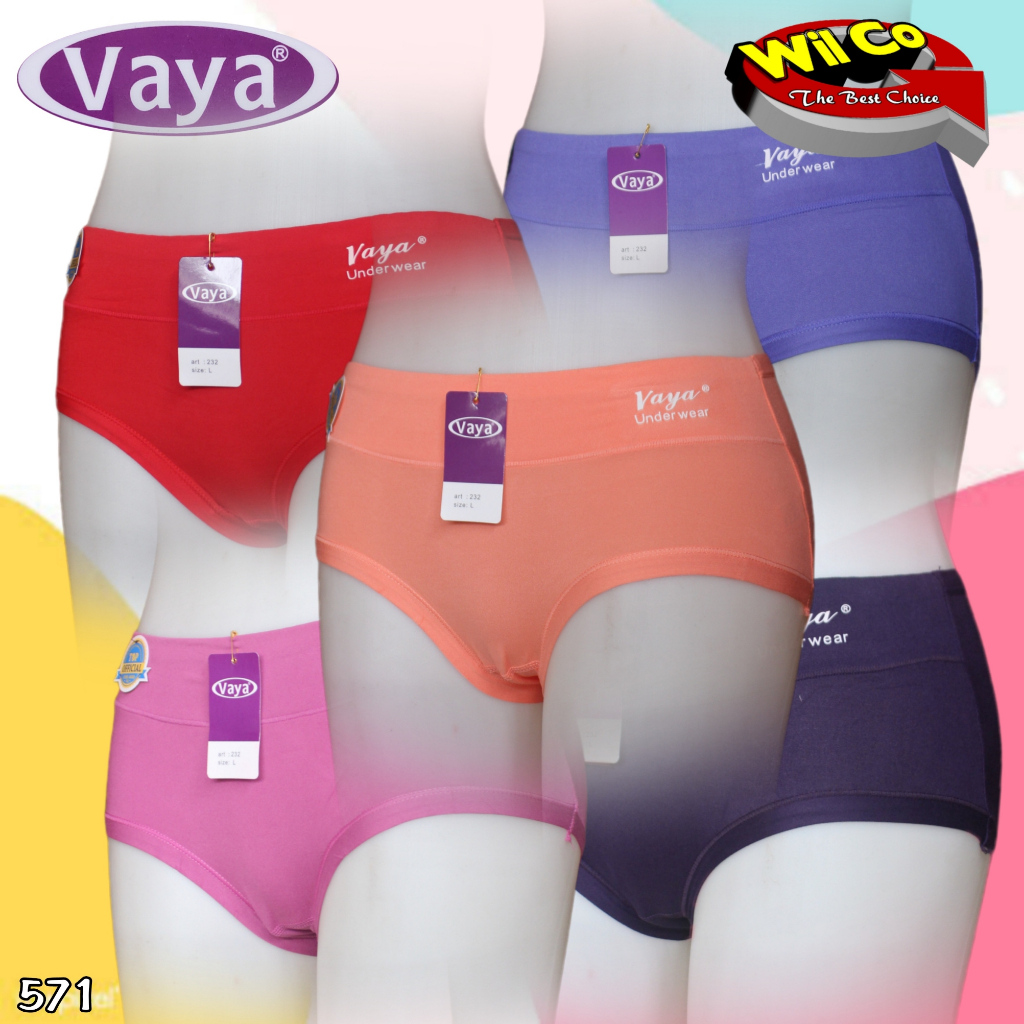 K571 - (Harga Per 1 Potong) CELANA DALAM WANITA PAKAIAN WANITA PAKAIAN DALAM VAYA JUMBO SIZE XXL - XXXL