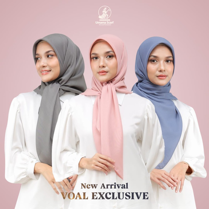 Voal Exclusive - Hijab Segi Empat Polos by Umama Scarf