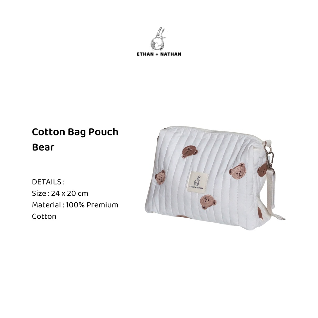 Ethan + Nathan - Cotton Bag Pouch / Tas Diaper Bayi