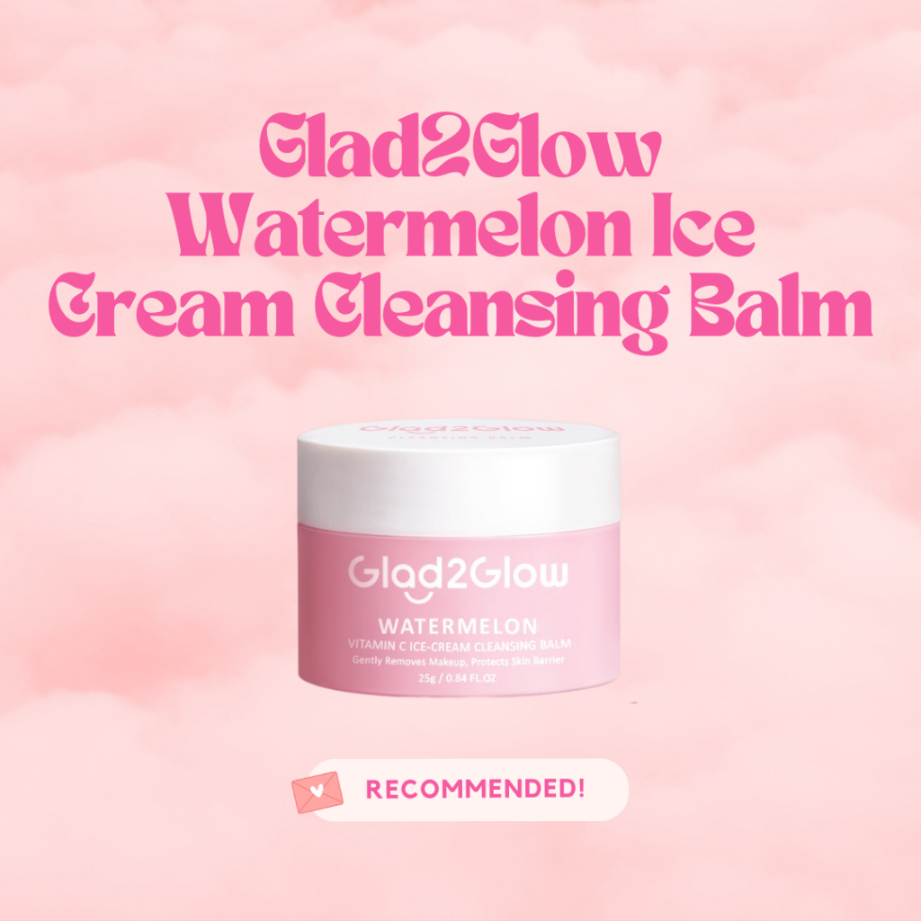 Glad2Glow Watermelon Vitamin C Ice-Cream Cleansing Balm 25g | Pembersih Muka Make Up Remover