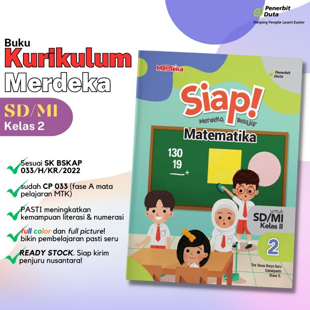 Siap Merdeka Belajar Matematika SD/MI Kelas 2 Kurikulum Merdeka