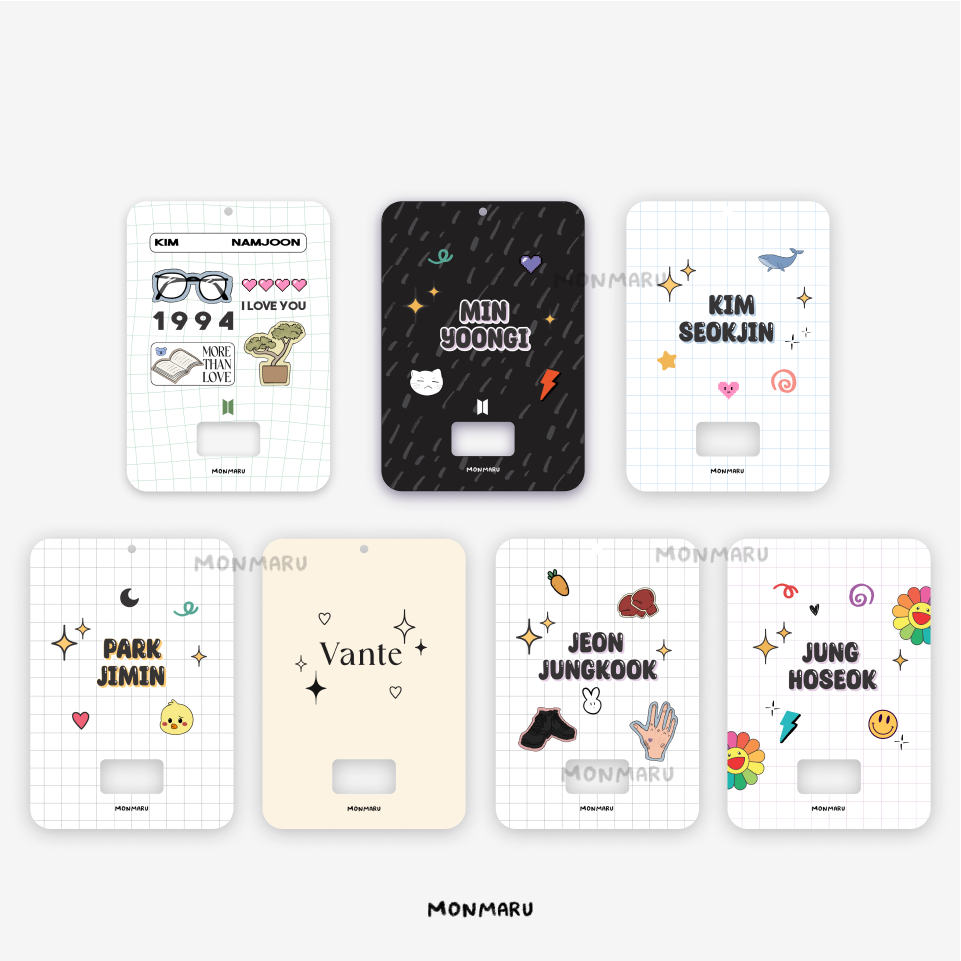 [READY] BTS Acrylic Photocard Holder &amp; Keychain