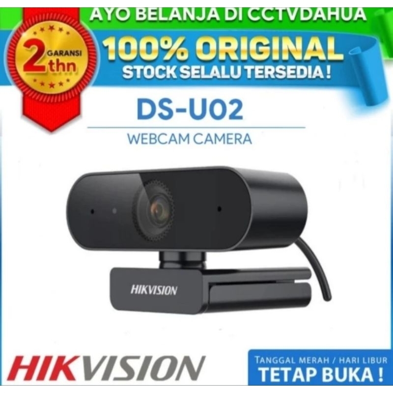 Webcam Hikvision DS-U02 2MP Kamera 1080P WEB Camera MIC Garansi Resmi