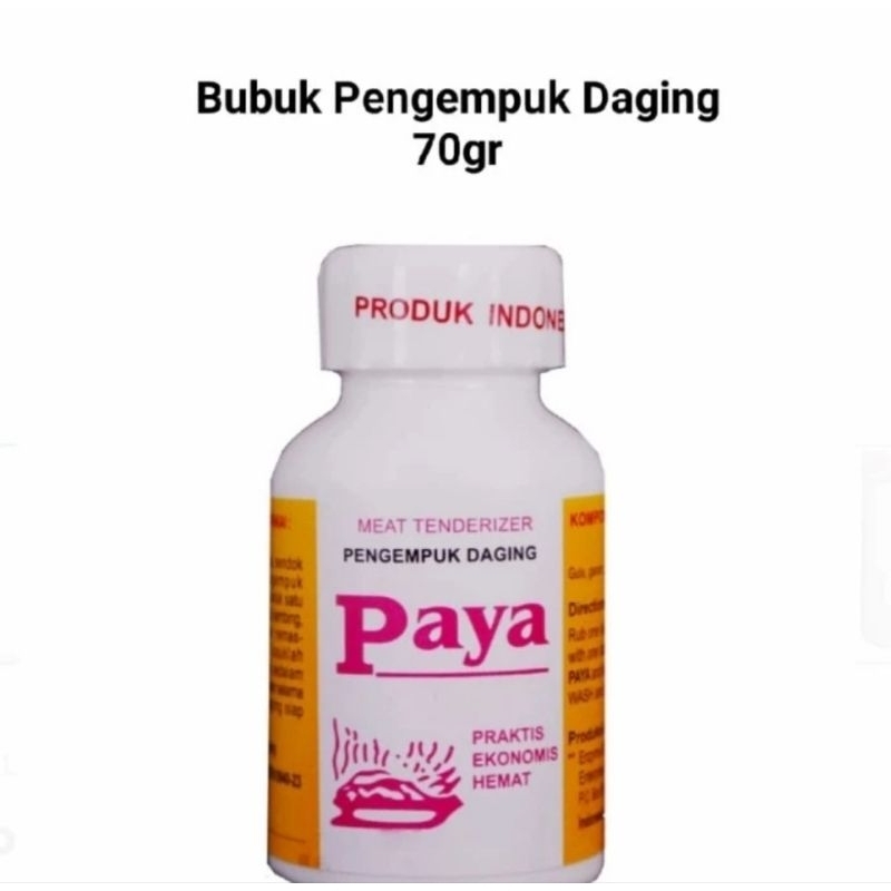 

Bubuk Pengempuk Daging PAYA / Meet Tenderizer Power 70gr