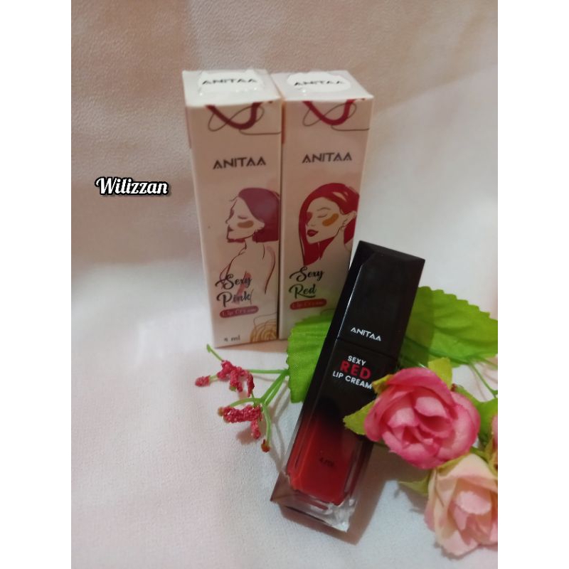 lip cream anitaa lip cream ringan lipcream lembut 100% original by anita tlb