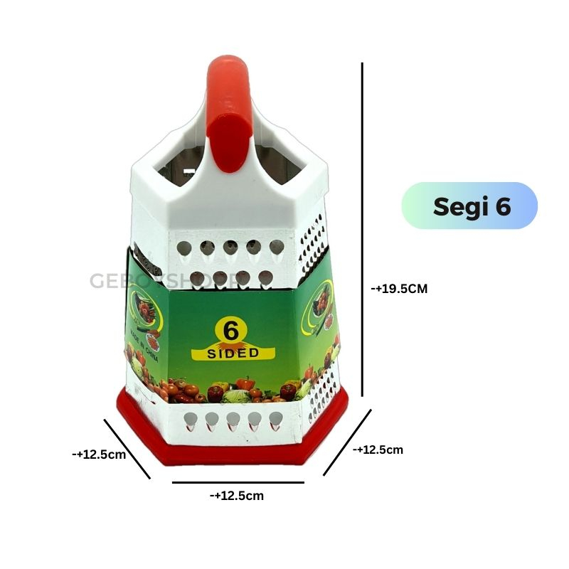 [CLEARANCE SALE] Parutan/Grater/Slicer Menara Warna Stainless Steel Segi 6