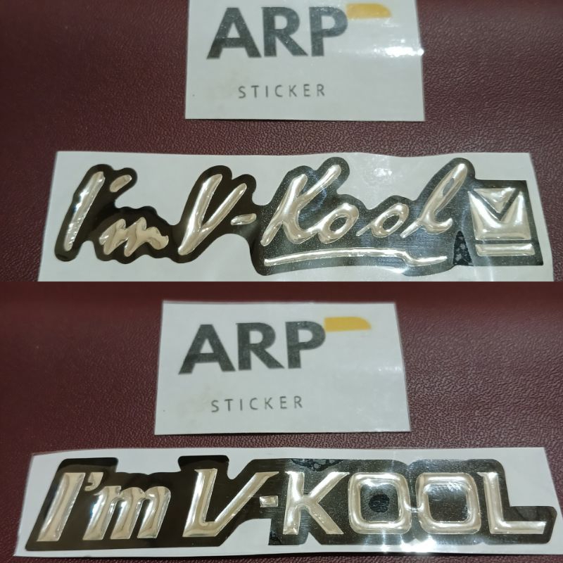 STICKER STIKER EMBLEM IM VKOOL TIMBUL 3D