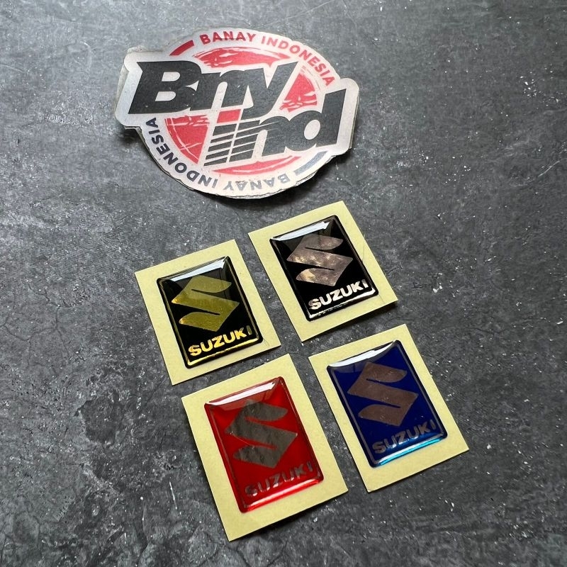 Stiker Sticker Emblem SPIDO SUZUKI Timbul