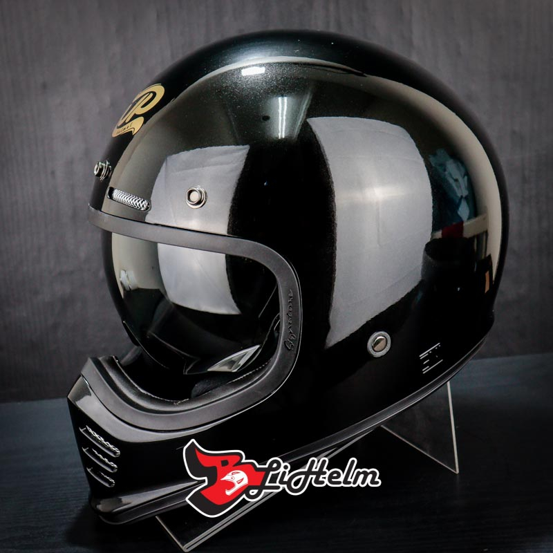 JPX HELM JP SIGNATURE SOLID | RETRO CLASSIC HELMET | DDRING SYSTEM