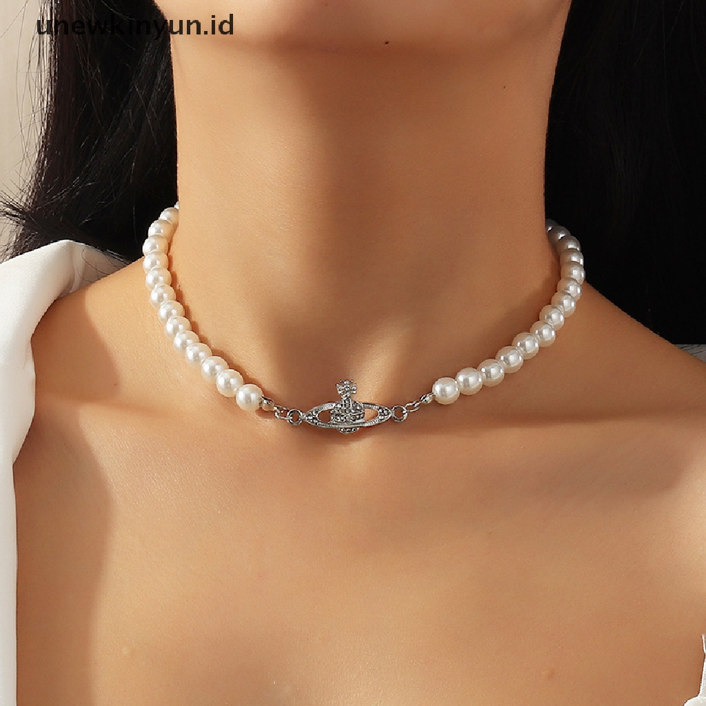 Kalung Choker Mutiara Imitasi Untuk Wanita