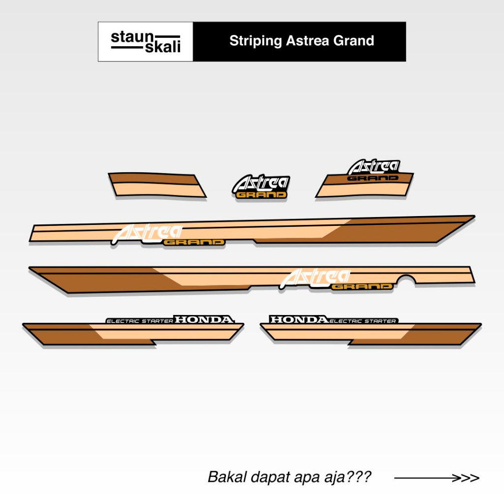 Striping Astrea Grand Variasi (13) Bulus Sabit Dream Custom Original 93 94 95 96 97 98 99 Club Stike