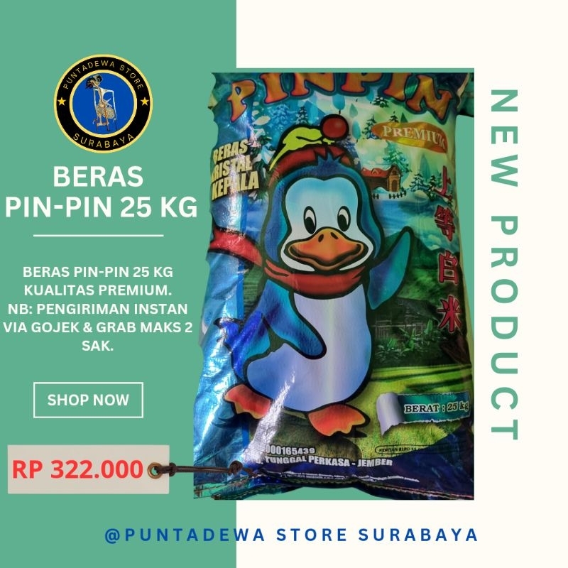 

Beras pin-pin 25 kg