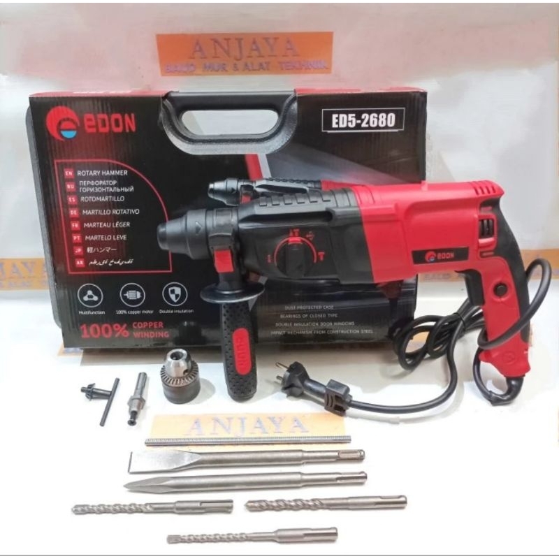 MESIN BOR BOBOK BETON ROTARY HAMMER EDON