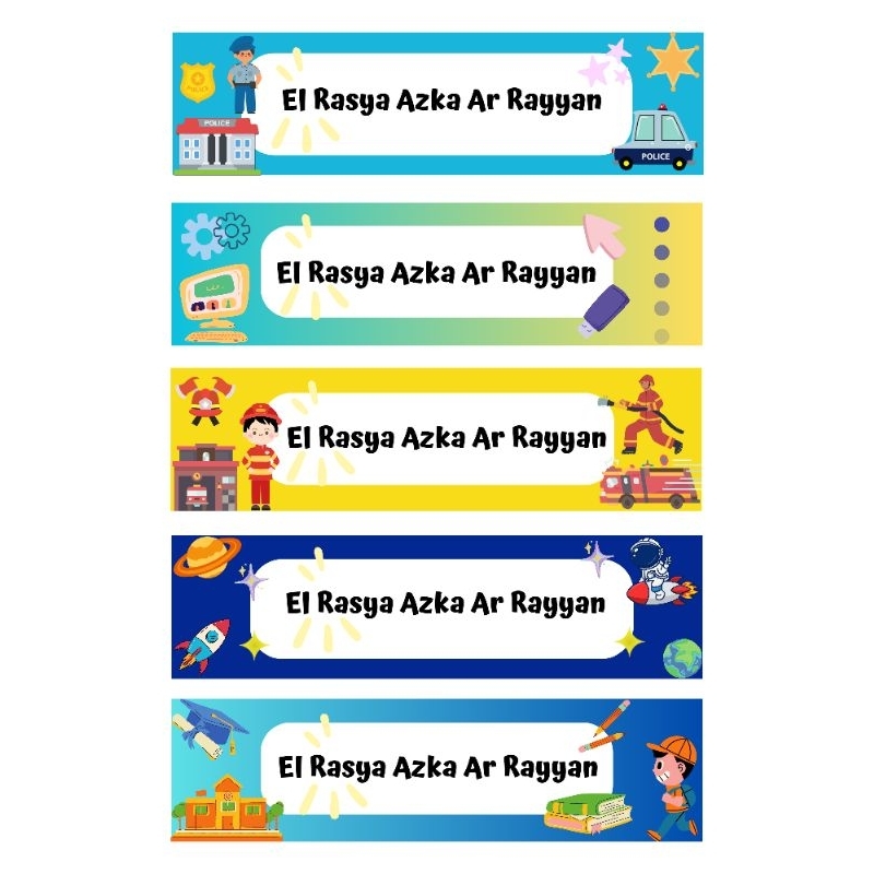 

Stiker Nama 100 lembar