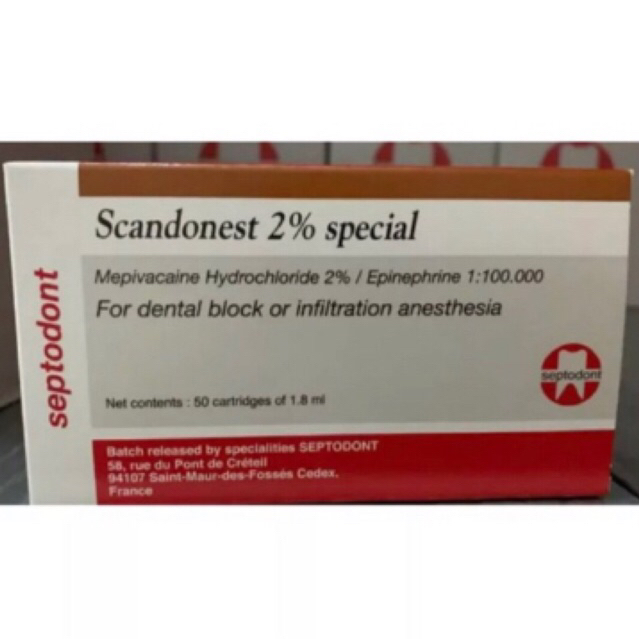 SCANDONEST 2% CITOJECT CARPULE
