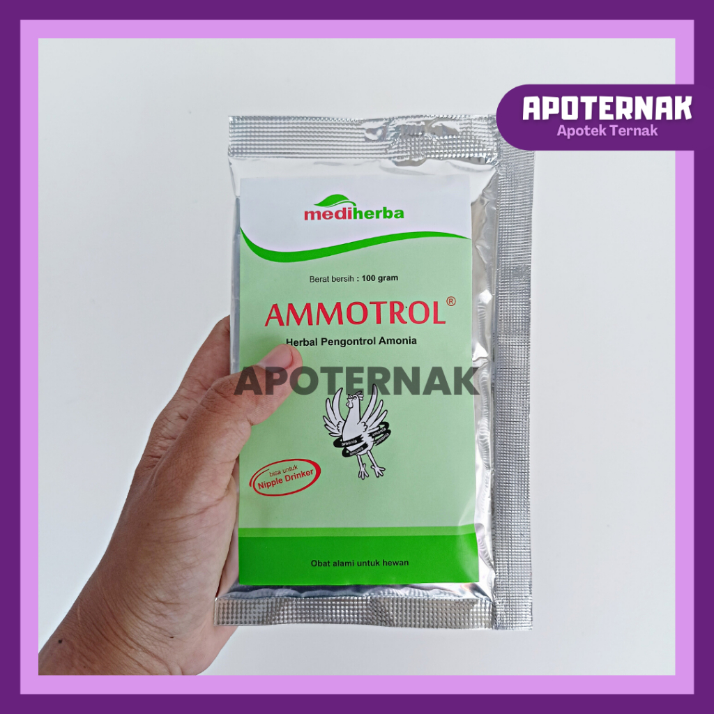 AMMOTROL 100 gram | Obat Herbal Penghilang Bau Kotoran Ayam Sapi Babi Semua Hewan