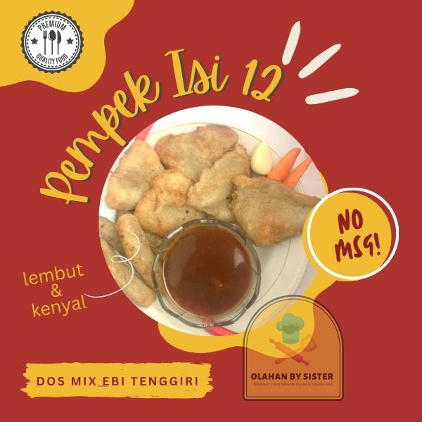 

PEMPEK DOS MIX PREMIUN ISI 12 // Pempek halal