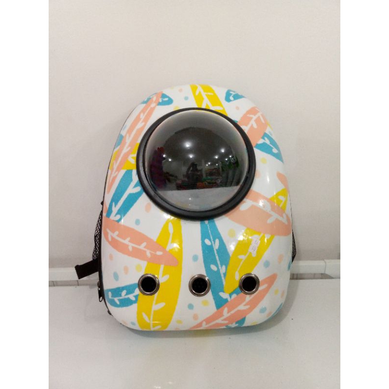 Tas Ransel Kucing Tas bentuk astronot Motif