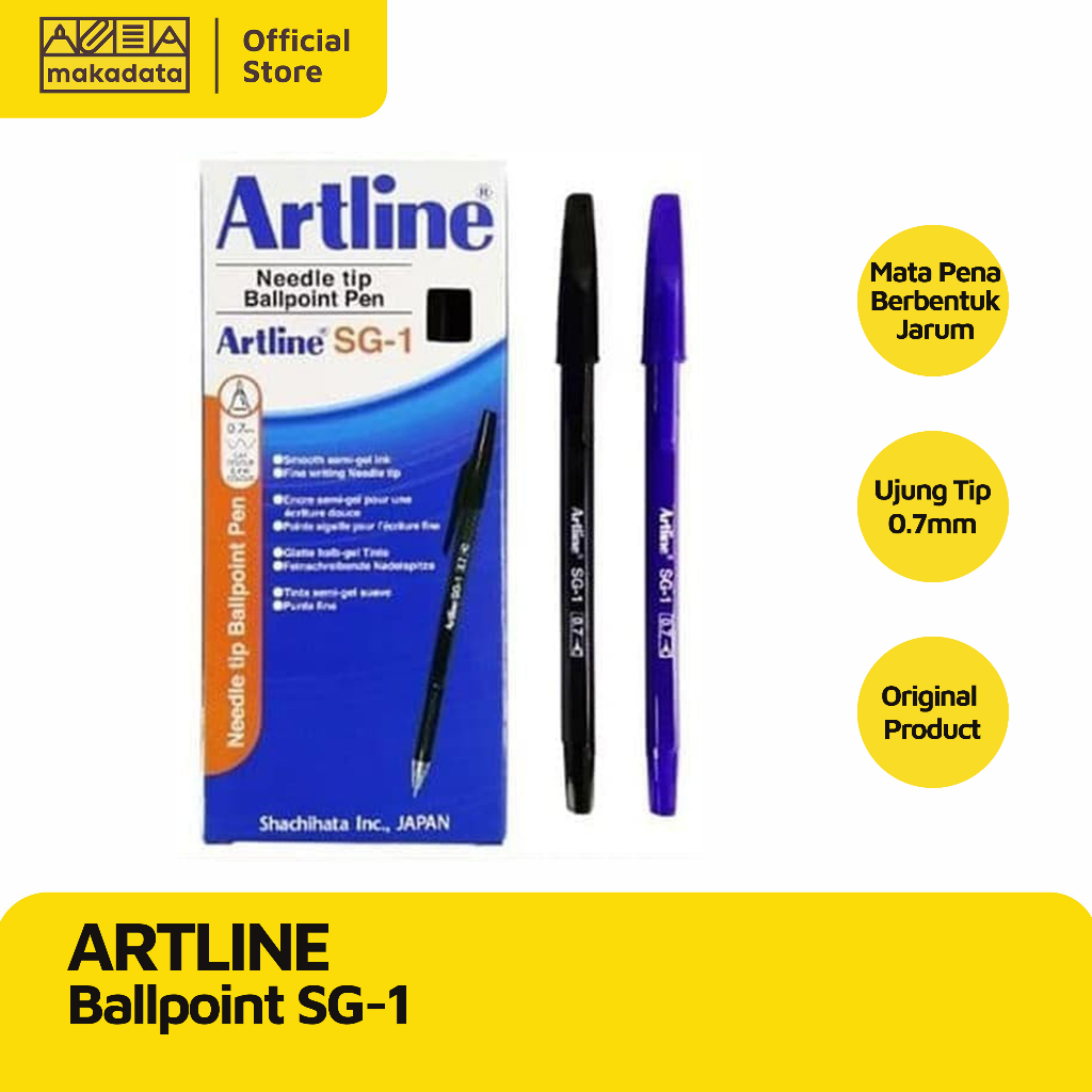 

BALLPOINT / BOLPEN / PULPEN ARTLINE SG-1 0.7 MM (1PCS) MURAH