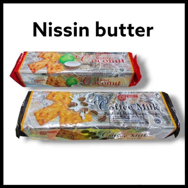 

biscuit NISSIN BUTTER COCONUT/NISSIN COFFE MILK