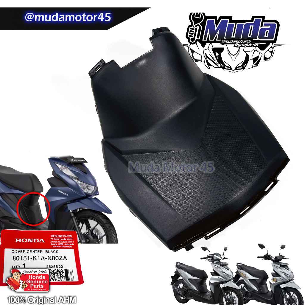 COVER CENTER BEAT LED ESAF STREET 2020 2021 2022 2023 80151-K1A-N00ZA COWL DEK KAP BODY KASAR TENGAH