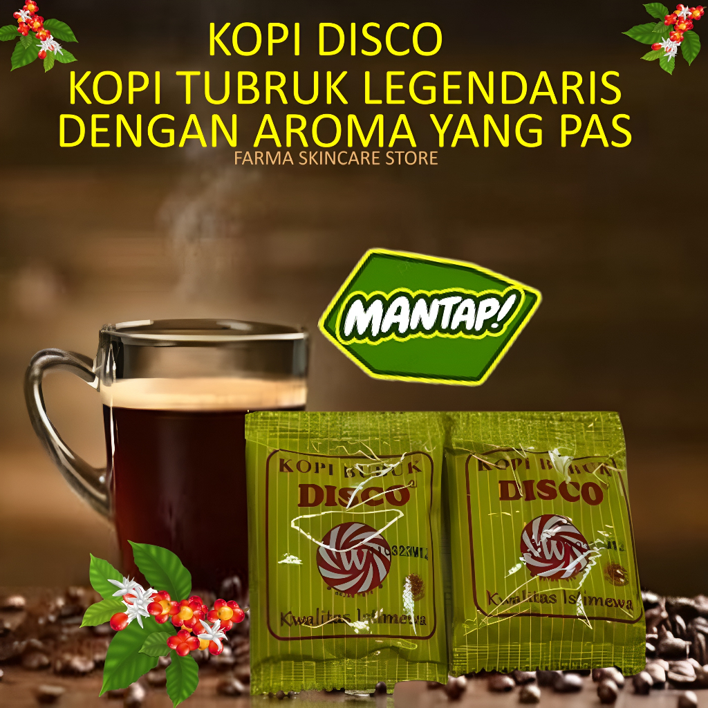 

KOPI DISCO KOFEE BUBUK HITAM MURNI JOSS KLOTOK SPECIAL FILOSOFI KOPI KENANGAN SACHET