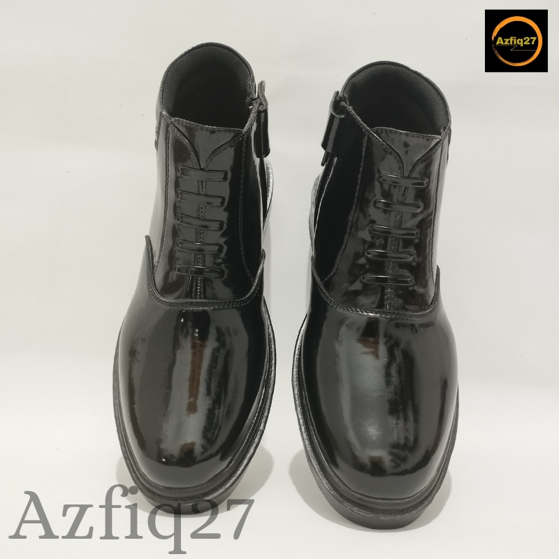 Sepatu Pdh Mengkilap Tni Polri Security Model Tali Mati Terbaru 100% Original Merk Azfiq27 #4