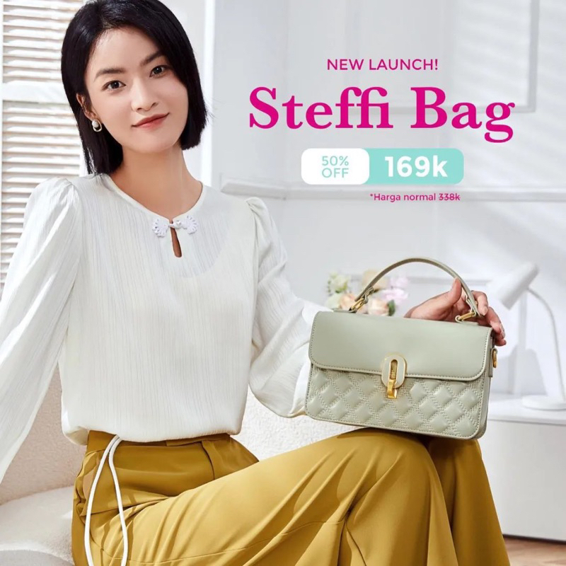 STEFFI BAG FREE BOX EXCLUSIVE / TAS SELEMPANG WANITA - JIMSHONEY MARTAPURA