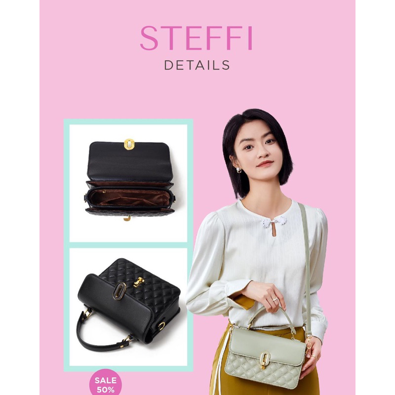 STEFFI BAG FREE BOX EXCLUSIVE / TAS SELEMPANG WANITA - JIMSHONEY MARTAPURA